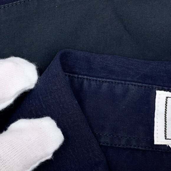 DM0107 Hermes Mens Long-Sleeve Button-Up Shirt With Geometric Stripe Design - Picture 8 of 8